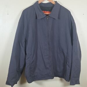 Vintage Red Kap Gorpcore Workwear Mechanic full zip jacket quilt lined 2XL